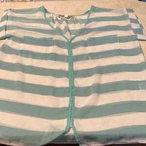 Sheer striped blouse
